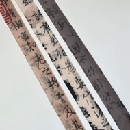 Hot Sale#New Silk Scarf Chinese Style Ink Painting Ribbon Hairband Hair Accessory Hanfu Ponytail Orn