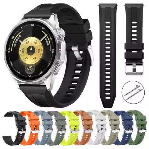 Sports Silicone Strap For HUAWEI WATCH GT 6 GT6 PRO 22mm Watch Bands For HUAWEI WATCH 5 46mm GT5 Pro