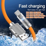 KAIYUE  1M/2M USB to Micro 120W Fast Charge Liquid Silicone Cable For  VIVO X200/X200FE/X200Pro X70/