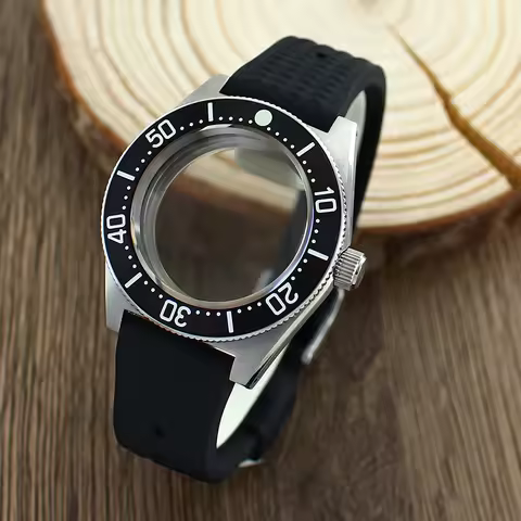 For Black Tiger Whale Design SKX Watch Case Waterproof Sapphire Glas For Seiko NH34 NH35 NH36/38 Mov