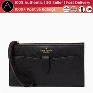 100% Authentic and Brand New Kate Spade Leila Medium Phone Wristlet/ Wallet (Black)