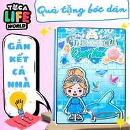 Đồ chơi bằng giấy ngôi nhà búp bê của Toca Boca đồ chơi bé gái h23