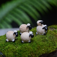 Mini Sheep Ornament Moss Micro Landscape Ecological Bottle Plant Rainforest Jar Succulent Decorative