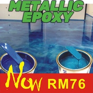 1L ( Metallic Epoxy Paint ) 1LITER METALLIC EPOXY FLOOR EPOXY COATING Tiles &amp; Floor Paint / GREENTECH