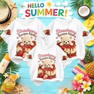&COD RINA STUDIO Strawberry Basque Alpaca Bear T-Shirt Wear