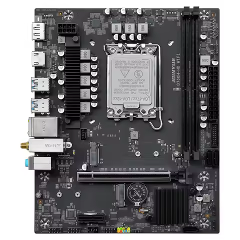 Jingyue B760M-HD Wi-Fi Motherboard with DDR4 RAM for Desktop Computers, Core i5 13400F/12400F/13490F