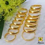 ISTIMEWA 916 Plain Gold Ring Cincin Belah Rotan Licin Padu Emas 916