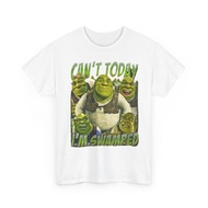 Shrek Meme T Shirt CANT TODAY IM SWAMPED Cotton Tee