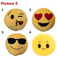 Large Smiley Emoji High Quality Round Cushion Stuffed Plush Doll Toy (1)