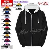 Zipper Hoodie Combination Jacket Bigsize FleecePOLOS Men's OversizeWanita 7XL 6XL 5XL 4XL 3XL 2XL XL
