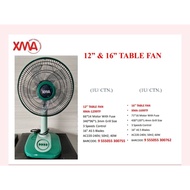 Xma 12" And 16" 5 Blades 3 Speeds Table Fan XM-1299TF | XMA-1699TF | Kipas Meja