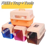 ️Pet Carrier Cat Carrier Sangkar Kucing Dog Carrier Pet Cage Carrier Kucing Cat Cage