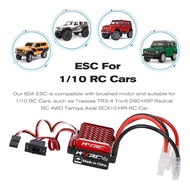 KYRC ESC brushed 60A waterproof 2s 3s lipo 5-9 cells Ni-MH MN999 MN222 axial SCX10 HSP rc crawler