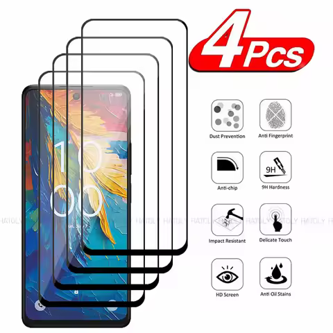 2/4PCS Tempered Glass For TCL 50 Nxtpaper Screen Protector For TCL 50 5G Nxtpaper Full Glue Cover Pr