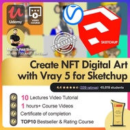 [Video Course] Create Digital Art with Vray 5 for Sketchup for NFT (10 Lectures, 1.1 hours+ Video Tu