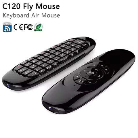 2.4G C120 Backlight Voice Air Mouse Rechargeable Wireless Remote Control Keyboard for Android TV Box