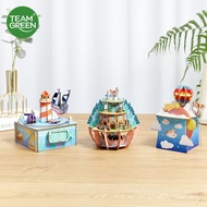 Green Gift Handmade Music Creative Holiday teamgreen3ddiy Music Box Three-Dimensional Birthday Puzzl