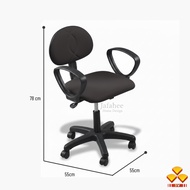 JHD 3V AH7091 TYPIST CHAIR WITH ARM & PUMP / VISITOR CHAIR / OFFICE CHAIR / KERUSI OFFICE
