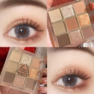 อายแชโดว์ พาเลทอายแชโดว์ 9สี DIKALU COCO VENUS เนื้อดินน้ำมัน เนื้อใยไหม กันน้ำ ประกายชิมเมอร์ สีสวย