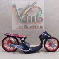 Miniatur Motor Drag Racing - Desain Realistis terbaik