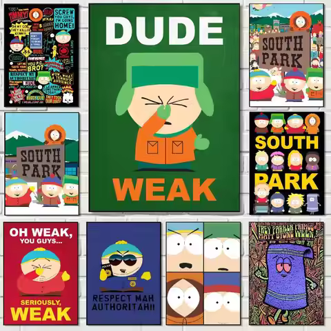 South Cartoon Parke Poster Print A4 A3 A2 Wall Art Decor For Room Office Gift For Fans