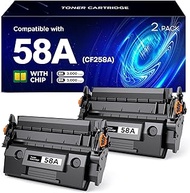 58A CF258A Toner Cartridge Black Compatible for HP 58A CF258A 58X CF258X Toner Cartridges Work with 