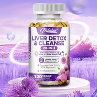 28-in-1 Liver Cleanse Detox &amp; Repair Fatty Liver Capsule Formula Milk Thistle, Artichoke Extract, Dandelion &amp; Apple Cider Vinegar Liver Health Supplement