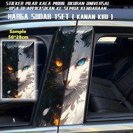 2pcs Car Stickers, Car Door Clown Pattern, Side Window, Bubble, Decorative Stickers, Car B-pillar St