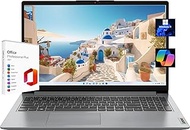 Lenovo Ideapad 1i 15.6" FHD Touchscreen Laptop, with Free Lifetime Microsoft Office 2021, Intel Core