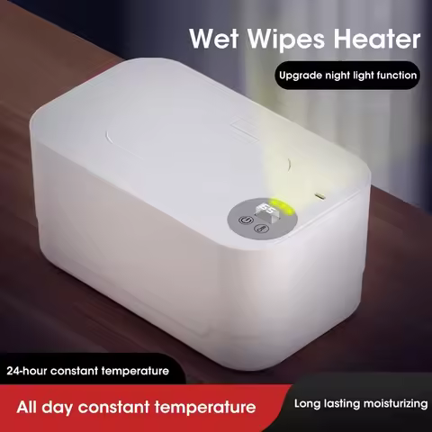 Baby Wet Wipes Heater LED Display Wet Wipes Dispenser Portable USB Charging Wipe Heater Car Home Wet