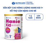Sữa Bột Nutricare HANIE KID 1+ Trẻ Suy Dinh Dưỡng Biếng Ăn Thấp Còi Sữa Non 24h Cao Năng Lượng Từ 1-