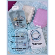 BROOCH BOX TRAVEL travel box. brooch compartment