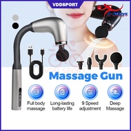 Massage gun Fascial gun 按摩枪 6 Speed Mini Massage Gun With 4 Head Compact Portable Muscle Relaxation 