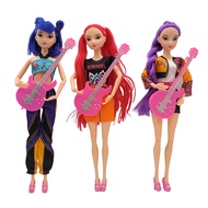 deveodo Animated Movie Toy Articulated Girl Doll Kpop Hunter Girl Doll with Guitar Animated Movie Co