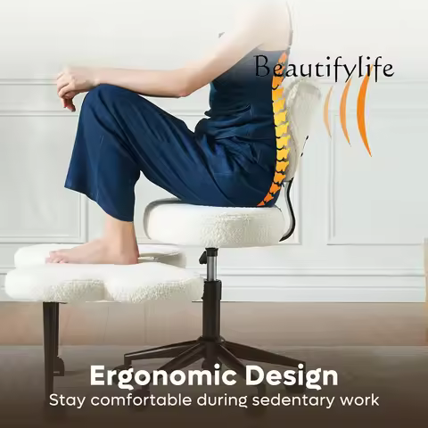 JB Cross Leg Chair - Meditation Chair With Wheels, ADHD Chair, Height Adjustable Seat, Adjustable Fo