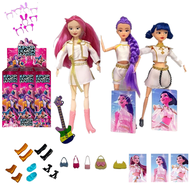 ตุ๊กตา K-POP Demon Hunters รุ่นอนิเมะ ขนาด 11.5 นิ้ว พร้อมไฟ 7 สี เพลงธีม รูมิเต้นได้ ชุด 3 ตัว ของข