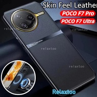 Luxury Leather Casing For Xiaomi POCOF7 Poco F7 Pro Ultra F7pro F7Ultra PocoF7pro PocoF7Ultra 5G Mag