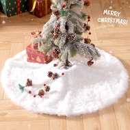 White Christmas Tree Skirt Christmas Plush Tree Skirt 78/90/122cm Christmas Tree Decorative Tree Skirt