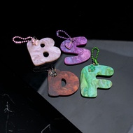 GANTUNGAN ALPHABET INITIAL LETTER HANGER - AESTHETIC LETTER KEYCHAIN - CUTE INITIAL KEYCHAIN
