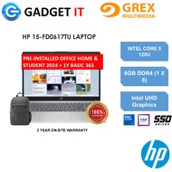 HP 15-FD0617TU / 15-FD0618TU / 15-FD0621TU LAPTOP (C5-120U,8GB,512GB SSD,15.6"FHD,UHD GRAPHICS,WIN11