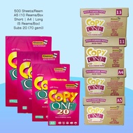 1Box Copy One Paper White Paper for School and Office Use A5 / Short / A4 / Long Size 70gsm