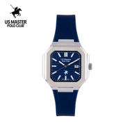 US MASTER นาฬิกาผู้ชาย สายซิลิโคน มีพรายน้ำ บอกวันที่ TIMES SQUARE ประกัน 1 ปี USM-EB02