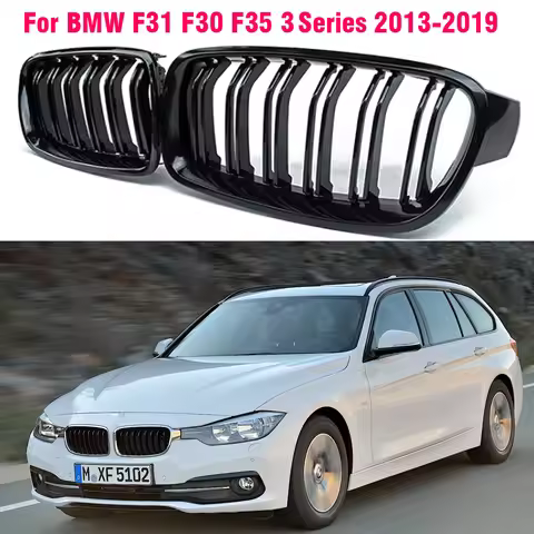 Gloss Black Car Front Sport Grill Kidney Grilles Grill For BMW 3-Series F30 F31 F35 320i 320d 325i 2