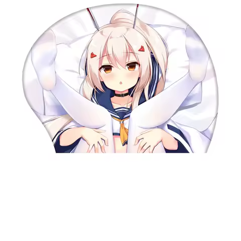 3D Azur Lane mouse pad IJN Ayanami Computer Mouse Pad Stereo Mousepad with Wrist Guard Silicone Wris
