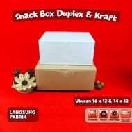 WHITE DUPLEX SNACK BOX - CATERING SNACK BOX - ALL UK EVENT SNACK BOX