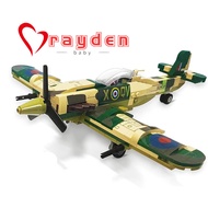 Spitfire Fighter Jet WW2 Plane Buliding Set - Compatible with Lego Planes and Jets Military Airplane