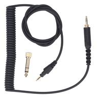 Spr- Headphone Sound Cable Long Spring Extension Sound Cable With 3.5mm Plug 6.3mm Adapter For DJ HD