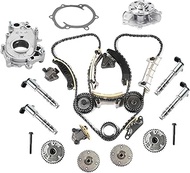 INGKAN 9-0753S Engine Timing Chain Kit w/Oil Pump Water Pump Fits for 08-16 Cadillac CTS, Chevy Equi