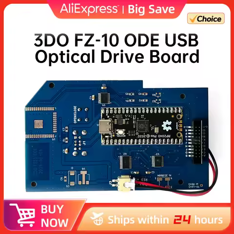3DO FZ-10 ODE USB Optical Drive Board Emulator With Connector Socket And Cable Simple Installation