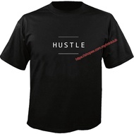 HUSTLE Custom Tshirt Tee Shirt BLACK COLOR (S-3XL)